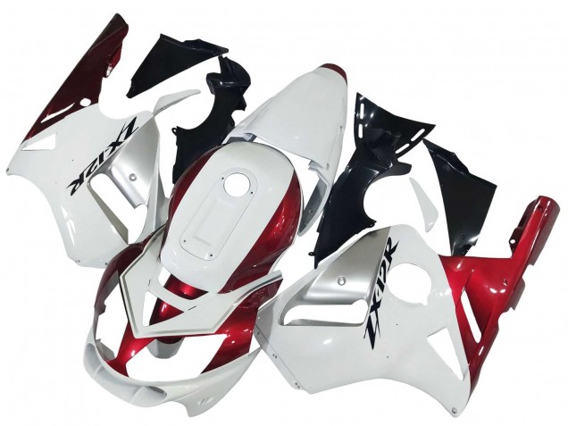 Purchase 2002-2006 White Red Black Kawasaki ZX12R Motorcycle Fairings UK