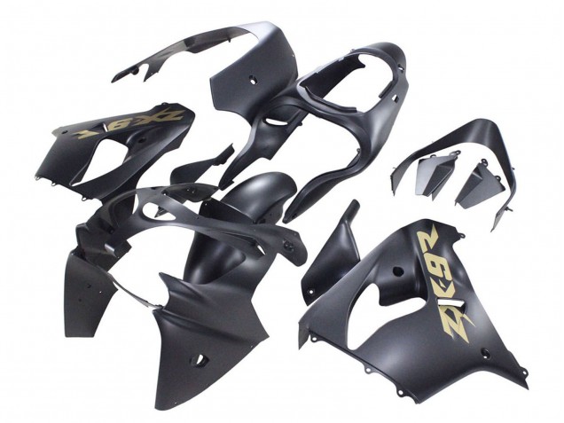 Purchase 2000-2001 Matte Black Gold Kawasaki ZX9R Motorcycle Fairings UK