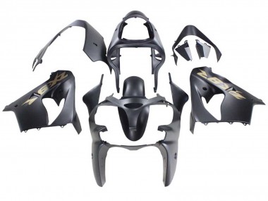 Purchase 2000-2001 Matte Black Gold Kawasaki ZX9R Motorcycle Fairings UK