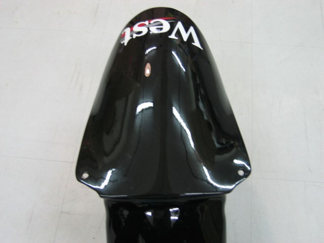 Purchase 2000-2001 Glossy Black White West Kawasaki ZX9R Motorcycle Fairings UK