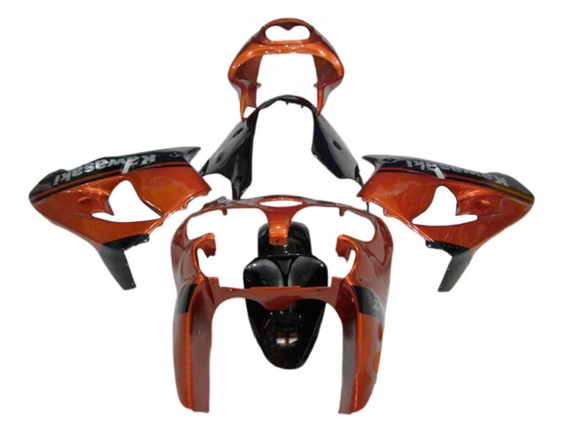 Purchase 2000-2001 Orange Black Kawasaki ZX9R Motorcycle Fairing UK