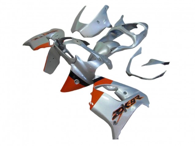 Purchase 2000-2001 Silver Red Kawasaki ZX9R Motorcycle Fairings UK