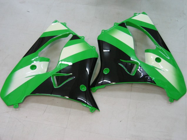 Purchase 2000-2001 Green Silver Black Kawasaki ZX9R Motorcycle Fairings UK