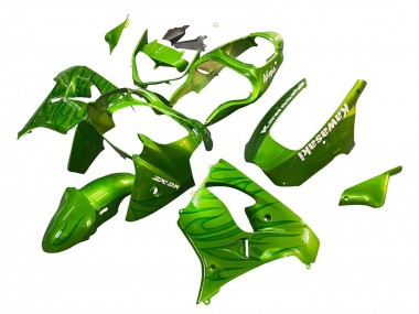 Purchase 2000-2001 Green Flame Kawasaki ZX9R Motorcycle Fairings UK