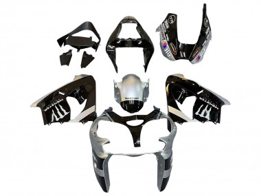 Purchase 2002-2003 Silver Glossy Black Monster Elf Kawasaki ZX9R Motorcycle Fairings UK