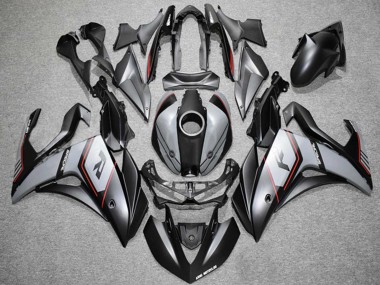 Purchase 2015-2018 Nardo Grey Red Black Yamaha YZF R3 Motorcycle Fairings UK
