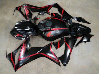 Purchase 2019-2020 Glossy Black Red Stripe Honda CBR650R Motorcycle Fairings UK