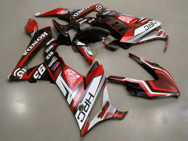 Purchase 2019-2020 Matte Red Black White HRC Honda CBR650R Motorcycle Fairings UK Purchase 2019-2020 Matte Red Black White HRC Honda CBR650R Motorcycle Fairings UK