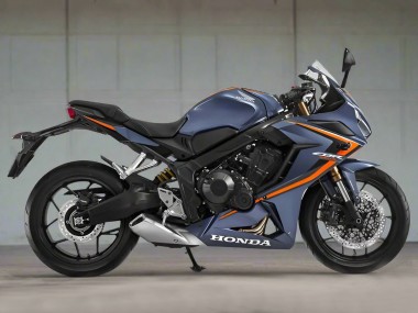 Purchase 2019-2020 Matte Dark Blue Orange Black Honda CBR650R Motorcycle Fairings UK