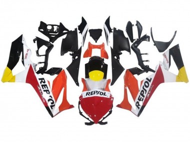 Purchase 2019-2020 White Red Orange Repsol Honda CBR650R Motorcycle Fairings UK