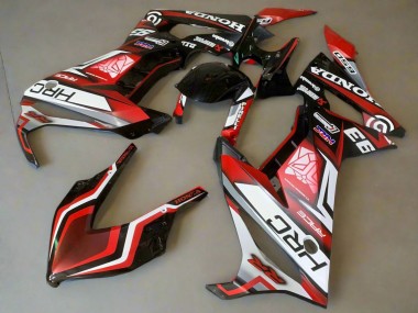Purchase 2021-2023 White Red Glossy Black HRC Honda CBR650R Motorcycle Fairings UK