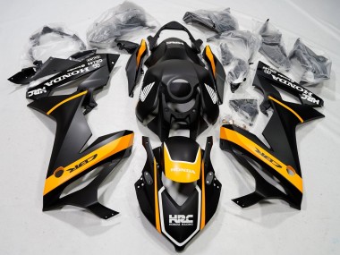 Purchase 2021-2023 Black Yellow HRC Honda CBR650R Motorcycle Fairings UK