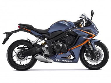 Purchase 2021-2023 Matte Dark Blue Orange Black Honda CBR650R Motorcycle Fairings UK