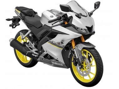 Purchase 2018-2024 Matte Silver Yellow Yamaha YZF R15 Motorcycle Fairings UK