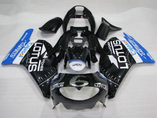 Purchase 1995-1997 Black White Blue Lotus Aprilia RS250 Motorcycle Fairings UK Purchase 1995-1997 Black White Blue Lotus Aprilia RS250 Motorcycle Fairings UK