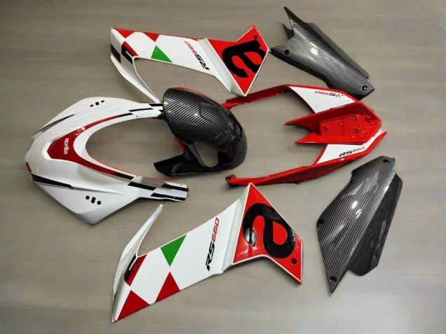 Purchase 2020-2024 White Red Black Carbon Fiber Green Aprilia RS660 Motorcycle Fairings UK