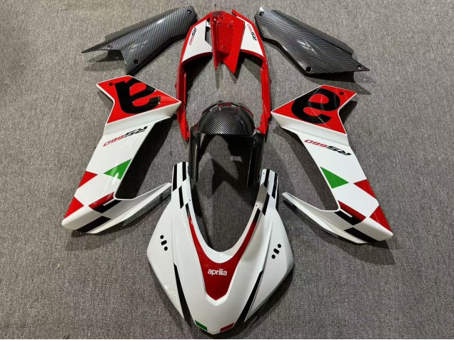 Purchase 2020-2024 White Red Black Carbon Fiber Green Aprilia RS660 Motorcycle Fairings UK