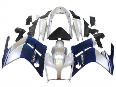 Purchase 2007-2012 Dark Blue Silver Yamaha FJR1300 Motorcycle Fairings UK