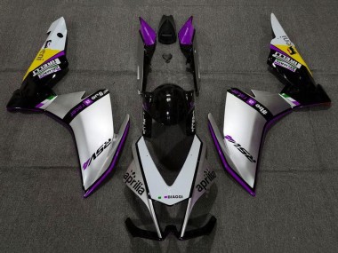 Purchase 2009-2015 Silver Black Purple Yellow Aprilia RSV4 1000 Motorcycle Fairings UK