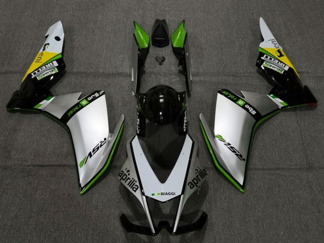 Purchase 2009-2015 Silver Black Green Yellow Aprilia RSV4 1000 Motorcycle Fairings UK