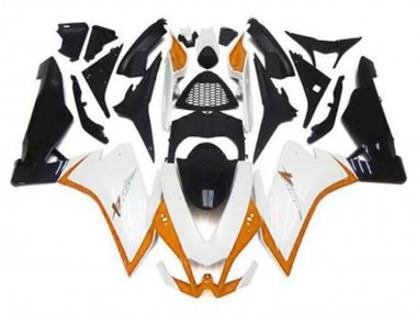 Purchase 2009-2015 White Orange Black Aprilia RSV4 1000 Motorcycle Fairings UK