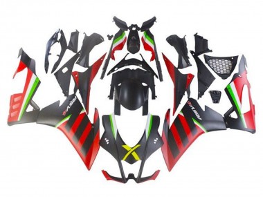 Purchase 2009-2015 Matte Black Red Green Stripe Aprilia RSV4 1000 Motorcycle Fairings UK