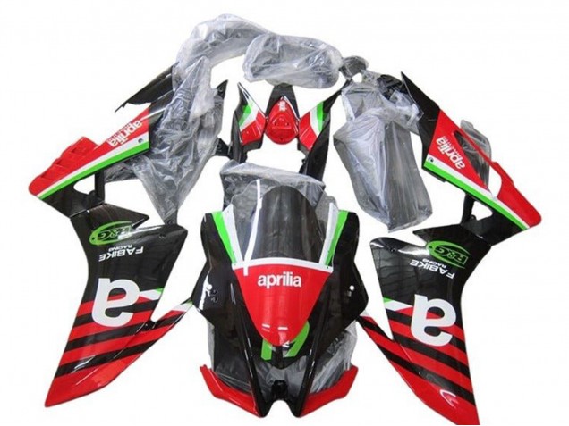 Purchase 2009-2015 Red Green Black Stripe Aprilia RSV4 1000 Motorcycle Fairings UK
