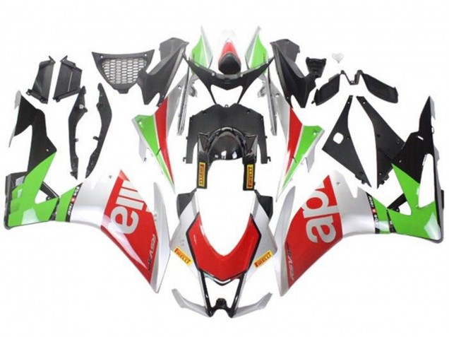 Purchase 2009-2015 Silver Red Green Aprilia RSV4 1000 Motorcycle Fairings UK