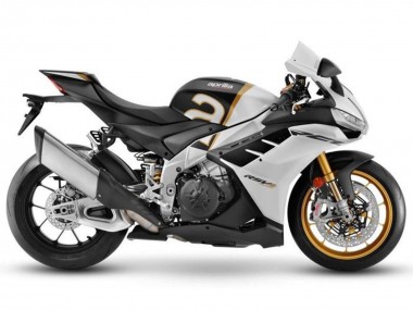Purchase 2021-2024 Matte White Black Gold Aprilia RSV4 1100 Motorcycle Fairings UK