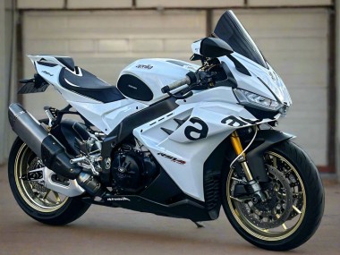 Purchase 2021-2024 White Black Aprilia RSV4 1100 Motorcycle Fairings UK