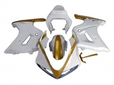 Purchase 2003-2013 White Gold Suzuki SV650 Motorcycle Fairings UK