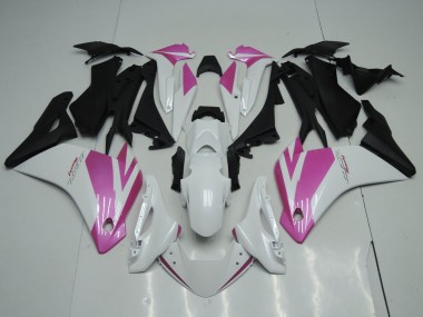 Purchase 2002-2006 White Pink Honda CBR125R Motorcycle Fairings UK