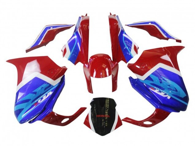 Purchase 2010-2014 White Red Blue Honda VFR 1200 Motorcycle Fairings UK