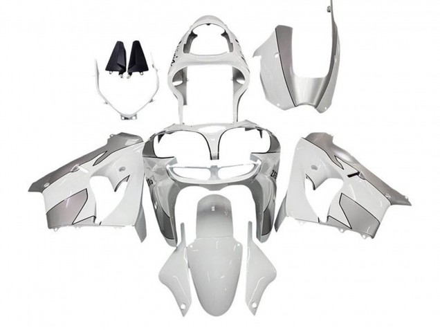 Purchase 2000-2001 White Silver Kawasaki ZX9R Motorcycle Fairings UK