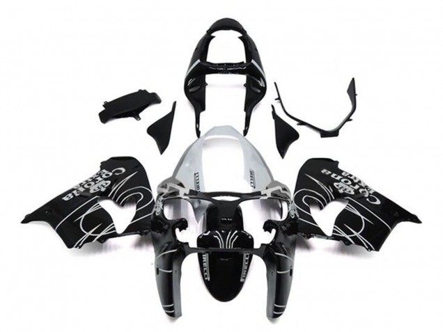 Purchase 2002-2003 Glossy Black White Corona Extra Kawasaki ZX9R Motorcycle Fairings UK