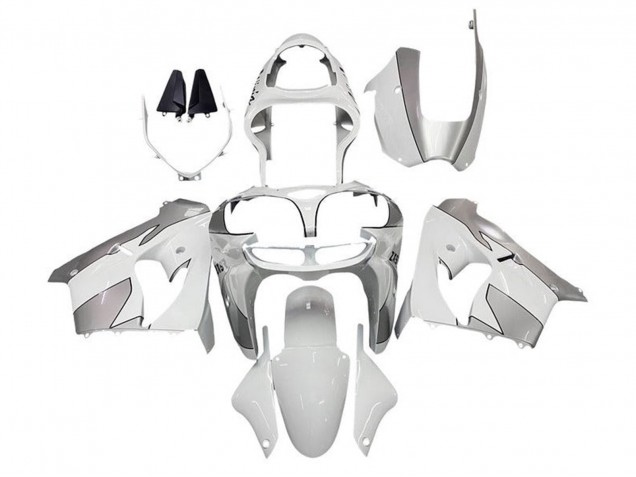 Purchase 2002-2003 White Silver Kawasaki ZX9R Motorcycle Fairings UK
