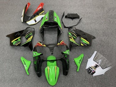 Purchase 2002-2003 Green Black Yellow Orange Kawasaki ZX9R Motorcycle Fairings UK