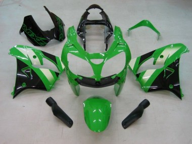 Purchase 2002-2003 Green White Black Kawasaki ZX9R Motorcycle Fairing UK