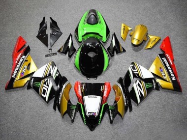 Purchase 2004-2005 Gold Black Green White Red Kawasaki ZX10R Motorcycle Fairings UK