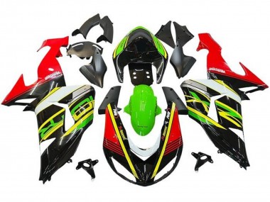 Purchase 2006-2007 Red Green Yellow Black Kawasaki ZX10R Motorcycle Fairings UK