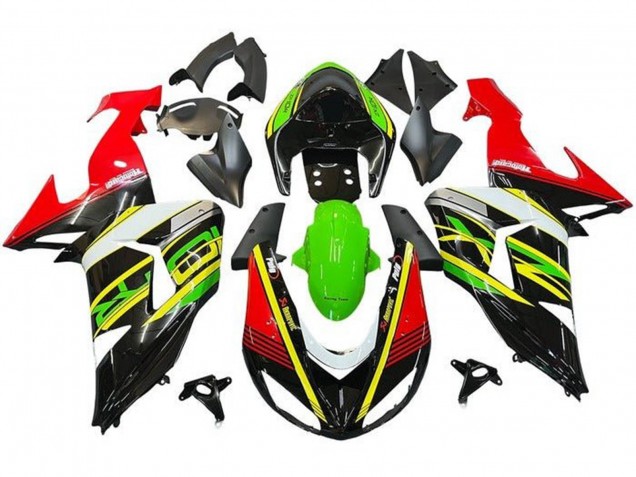 Purchase 2006-2007 Red Green Yellow Black Kawasaki ZX10R Motorcycle Fairings UK