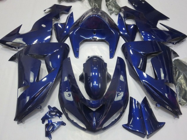 Purchase 2006-2007 Dark Blue Kawasaki ZX10R Motorcycle Fairing UK