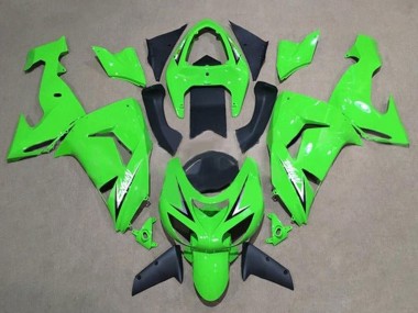Purchase 2006-2007 Green White Black Kawasaki ZX10R Motorcycle Fairings UK