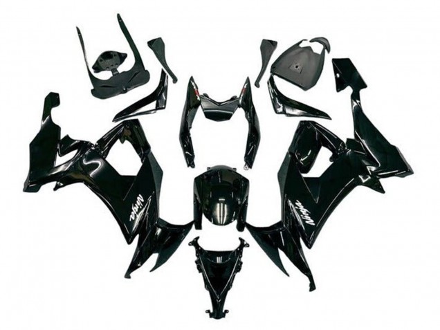 Purchase 2008-2010 Glossy Black White Decal Kawasaki ZX10R Motorcycle Fairings UK