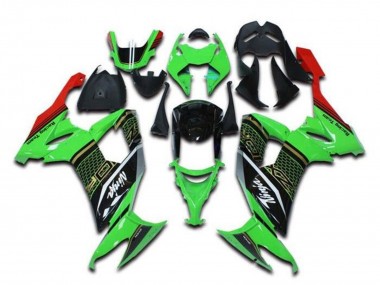Purchase 2008-2010 Green Black Red White Honeycomb Kawasaki ZX10R Motorcycle Fairings UK