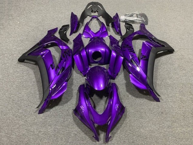 Purchase 2011-2015 Purple Matte Black Kawasaki ZX10R Motorcycle Fairings UK
