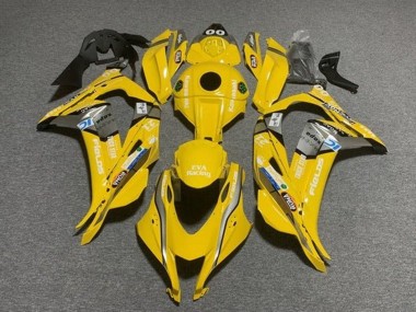 Purchase 2016-2020 Yellow Blue White Trick Star Eva Racing Kawasaki ZX10R Motorcycle Fairings UK