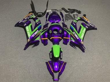 Purchase 2016-2020 Purple Green Trick Star Kobelco Kawasaki ZX10R Motorcycle Fairings UK