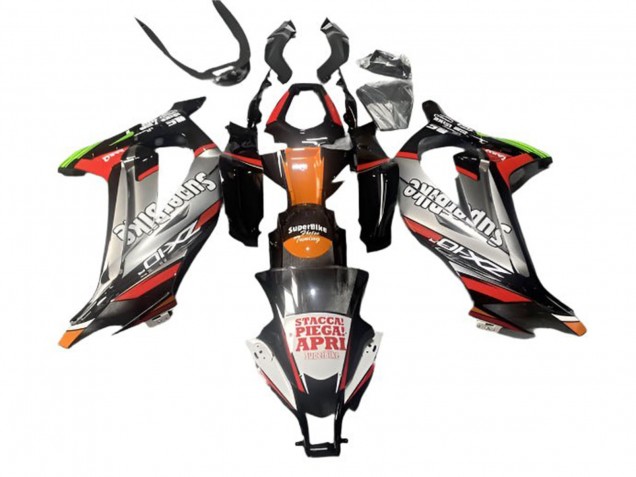 Purchase 2016-2020 Silver Black Red Orange Superbike Kawasaki ZX10R Motorcycle Fairings UK