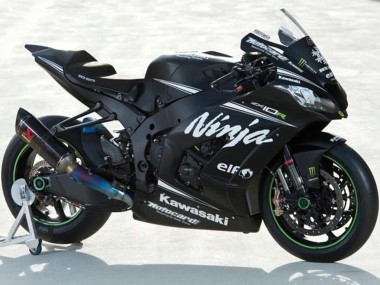 Purchase 2016-2020 Matte Black White Elf Ninja Kawasaki ZX10R Motorcycle Fairings UK